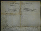 Jean-Baptiste BOUCHOTTE, Min. de la Guerre-BREVET DE SOUS-LIEUTENANT SIGN&Eacute;, 1792. Jean-Baptiste BOUCHOTTE