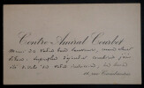 Amiral Am&eacute;d&eacute;e COURBET, Officier de marine - CARTE DE VISITE AUTOGRAPHE SIGN&Eacute;E. Am&eacute;d&eacute;e COURBET