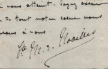 Mathieu de Noailles &eacute;poux d'Anna de Noailles Po&egrave;tesse, Lettre autographe sign&eacute;e. Mathieu de Noailles