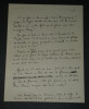 Paul FORT - MANUSCRIT AUTOGRAPHE Po&egrave;me sur Jeanne d'Arc et son h&eacute;ro&iuml;sme 3 pages. Paul FORT