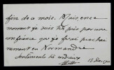Maurice MAINDRON - CARTE DE VISITE AUTOGRAPHE SIGNEE, 1910. Maurice MAINDRON