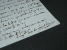 Henri Jean Victor de Rouvroy, Duc de SAINT SIMON -LETTRE AUTOGRAPHE SIGN&Eacute;E, 1887. Henri Jean Victor de Rouvroy