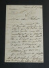 Pierre Hippolyte RENAULT- LETTRE AUTOGRAPHE SIGN&Eacute;E &Agrave; Robinet, 4 pages, 1862. Pierre Hippolyte RENAULT