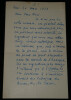 Marie Albert janvier Une des rares lettre autographe sign&eacute;e r&eacute;v&eacute;rend p&egrave;re 1922. Marie-Albert JANVIER