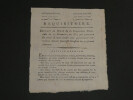 Griveau - R&eacute;quisitoire sign&eacute; - R&eacute;volution fran&ccedil;aise (peine de mort) - 1804. Griveau