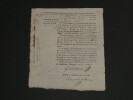 Griveau - R&eacute;quisitoire sign&eacute; - R&eacute;volution fran&ccedil;aise (peine de mort) - 1804. Griveau