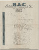 Jean-Claude Renard - Lettre autographe sign&eacute;e "la revue RESURRECTION" 1945. Jean-Claude RENARD