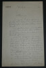 Hyacinthe CORNE, Homme politique - LETTRE AUTOGRAPHE SIGN&Eacute;E, Versailles, 1877. Hyacinthe CORNE