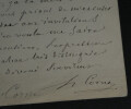 Hyacinthe CORNE, Homme politique - LETTRE AUTOGRAPHE SIGN&Eacute;E, Versailles, 1877. Hyacinthe CORNE