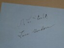 Signatures de W.T. Stultz et Lou Gordon – Vol transatlantique de 1928 Friendship. W.T. Stultz