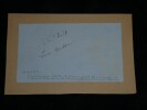 Signatures de W.T. Stultz et Lou Gordon – Vol transatlantique de 1928 Friendship. W.T. Stultz