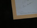 Signatures de W.T. Stultz et Lou Gordon – Vol transatlantique de 1928 Friendship. W.T. Stultz