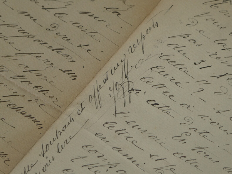 Abb&eacute; Joffre - Lettre autographe sign&eacute;e &agrave; Mr Blanchot - GUERRE 14/18 - 4 pages. Abb&eacute; Joffre