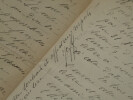 Abb&eacute; Joffre - Lettre autographe sign&eacute;e &agrave; Mr Blanchot - GUERRE 14/18 - 4 pages. Abb&eacute; Joffre