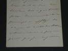 Achille Fould Lettre autographe sign&eacute; "On a pris un parti que je regrette" 1863. Achille FOULD