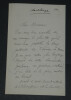 Regis de CHANTELAUZE - LETTRE AUTOGRAPHE SIGN&Eacute;E, au sujet de Th&eacute;r&egrave;se LEVASSEUR. R&eacute;gis de CHANTELAUZE