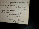 Pierre-Fran&ccedil;ois TISSOT - LETTRE AUTOGRAPHE SIGN&Eacute;E. Pierre-Fran&ccedil;ois TISSOT