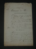 Charles X Extrait d'une ordonnance du Roi sign&eacute; Charles et Baron de Balzac- 1829. Charles X