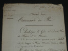 Charles X Extrait d'une ordonnance du Roi sign&eacute; Charles et Baron de Balzac- 1829. Charles X