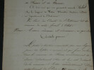 Charles X Extrait d'une ordonnance du Roi sign&eacute; Charles et Baron de Balzac- 1829. Charles X