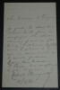 Robert PLANQUETTE, Compositeur - LETTRE AUTOGRAPHE SIGN&Eacute;E A Mr DE FORGES, 1886. Robert PLANQUETTE