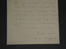 Lucien Biart - Lettre autographe sign&eacute;e - Paris - 1882. Lucien BIART
