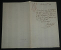 Louis-Benjamin FRANCOEUR, Math&eacute;maticien - LETTRE AUTOGRAPHE SIGNEE, Paris, 1813. Louis-Benjamin FRANCOEUR