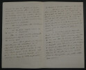 Henri GARNAULT - LETTRE AUTOGRAPHE SIGN&Eacute;E 4 PAGES DIVISION NAVALE 1872 TOULON. Henri GARNAULT