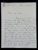 Florise LONDRES - LETTRE AUTOGRAPHE SIGN&Eacute;E, &Agrave; UNE AMIE, JANVIER 1939. Florise LONDRES