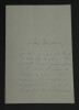 Paul MAYER - LETTRE AUTOGRAPHE SIGN&Eacute;E. Paul MAYER