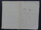 Louise READ - LETTRE AUTOGRAPHE SIGN&Eacute;E, 1896. Louise READ