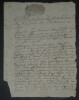 LETTRE DE CR&Eacute;ANCES - 1712 Tampon Alen&ccedil;on - Famille DUVAL. 