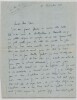 Henry Barraud - Lettre autographe sign&eacute;e poignante &agrave; Marcel Mihalovici - 1940. Henry BARRAUD