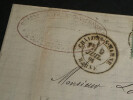Lettre de 1881 avec 3 timbres SAGE, de Ch&acirc;lons-sur-Marne &agrave; Orl&eacute;ans. 