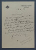 Louis FRANCHET D'ESP&Egrave;REY - LETTRE AUTOGRAPHE SIGN&Eacute;E A C. MELCHIOR-BONNET, 1934. Louis FRANCHET D'ESP&Egrave;REY