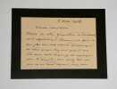 Luc Olivier Merson - CARTE LETTRE AUTOGRAPHE SIGN&Eacute;E DE DEUIL - 2 pages - 1902. Luc-Olivier MERSON