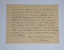 Luc Olivier Merson - CARTE LETTRE AUTOGRAPHE SIGN&Eacute;E DE DEUIL - 2 pages - 1902. Luc-Olivier MERSON