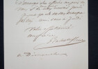 Tony ROBERT-FLEURY Peintre - LETTRE AUTOGRAPHE SIGN&Eacute;E. Tony ROBERT-FLEURY