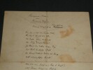 Friedrich Hornfeck - Po&egrave;mes autographes Schenkenbuch: Rhein-und Weinlieder 1855. Friedrich HORNFECK