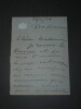Christine BLAZE-LETTRE AUTOGRAPHE SIGN&Eacute;E avec enveloppe &agrave; Madame MACHARD- [1804]. Christine BLAZE
