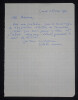 Violette LEDUC - LETTRE AUTOGRAPHE SIGN&Eacute;E &Agrave; Adriana SALEM, 1963. Violette LEDUC