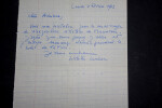 Violette LEDUC - LETTRE AUTOGRAPHE SIGN&Eacute;E &Agrave; Adriana SALEM, 1963. Violette LEDUC
