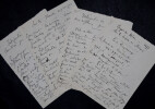 Gaston  DE LONGCHAMPS -MANUSCRITS AUTOGRAPHES MATHEMATIQUE 5 PAGES 1877. Gaston Albert Gohierre DE LONGCHAMPS