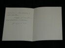 Guizot de WITT – Lettre &agrave; une jeune amatrice de peinture, avec enveloppe 1884. Conrad GUIZOT DE WITT