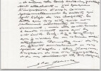Albert P. de Mirimonde, Lettre autographe sign&eacute;e remerciement livre 1976. Albert P. de Mirimonde