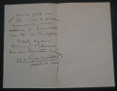 Adh&eacute;mar DE GUILLOUTET,  Homme politique - LETTRE AUTOGRAPHE SIGN&Eacute;E 1870 PARIS. Adh&eacute;mar DE GUILLOUTET