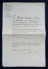 Henri-Jacques-Guillaume CLARKE Ministre de la guerre, LETTRE AVEC SIGNATURE 1817. Henri-Jacques-Guillaume CLARKE
