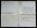 Henri-Jacques-Guillaume CLARKE Ministre de la guerre, LETTRE AVEC SIGNATURE 1817. Henri-Jacques-Guillaume CLARKE