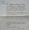 Henri-Jacques-Guillaume CLARKE Ministre de la guerre, LETTRE AVEC SIGNATURE 1817. Henri-Jacques-Guillaume CLARKE
