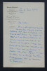 Joseph UZANNE, jounaliste - LETTRE AUTOGRAPHE SIGN&Eacute;E, 1929. Joseph UZANNE